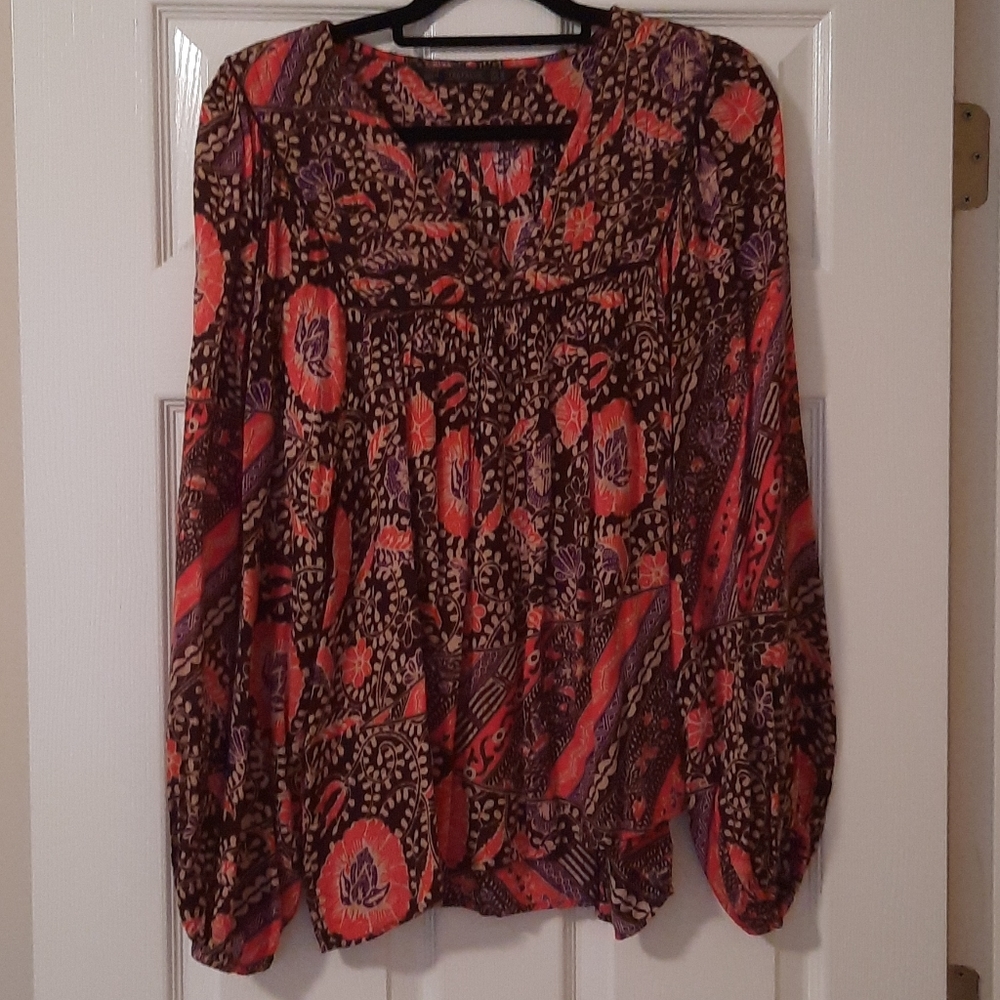 Zara Trafaluc paisley floral top